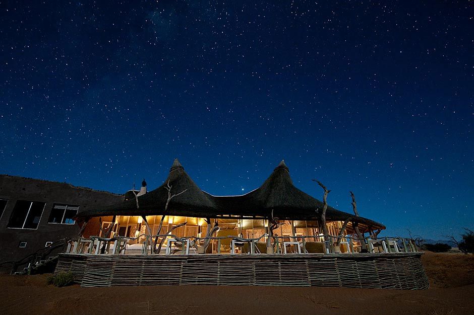 A desert camp beneath the stars