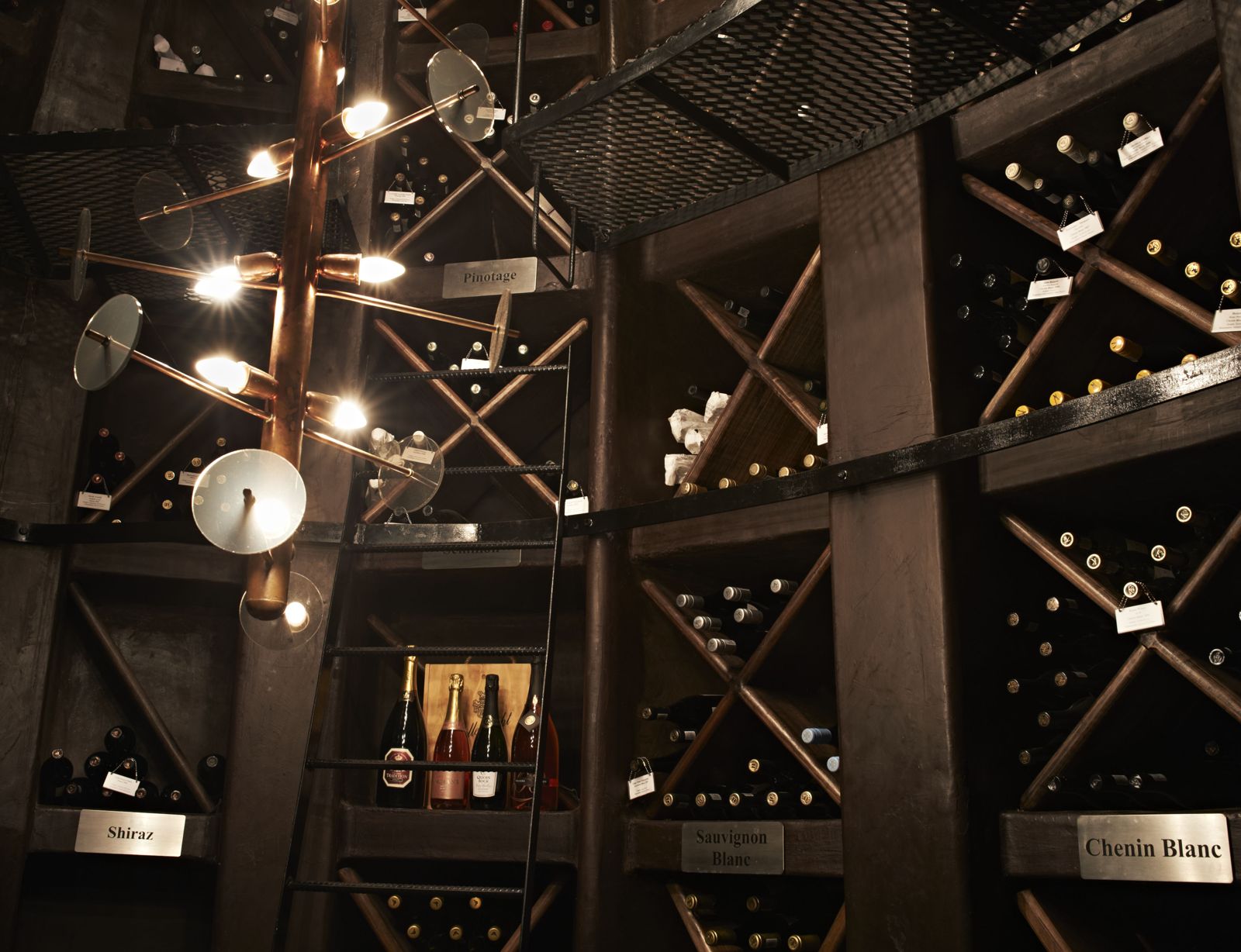 The lodge wine cellar